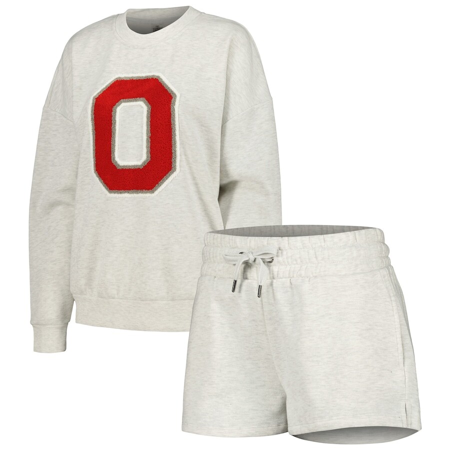 

Пижамный комплект Gameday Couture Ohio State Buckeyes, пепельный