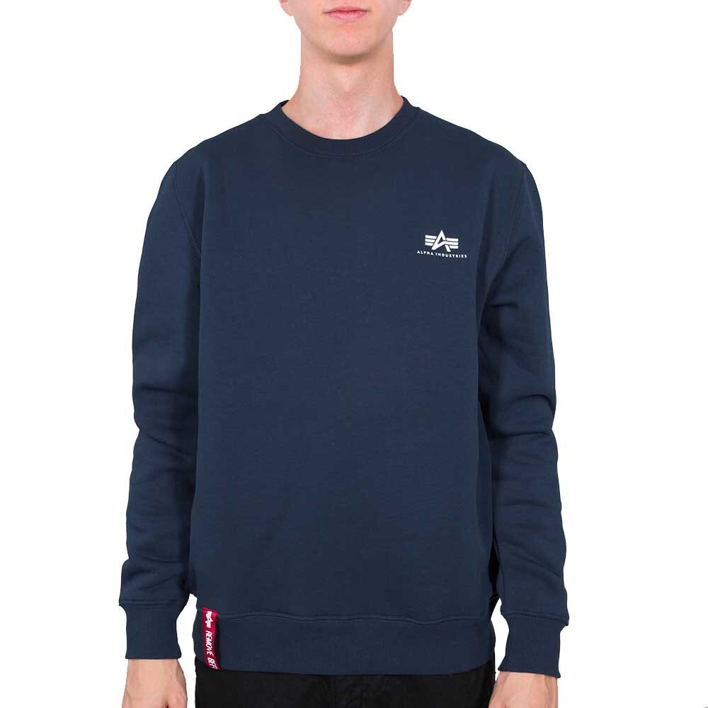 

Толстовка Alpha Industries Basic Small Logo, синий