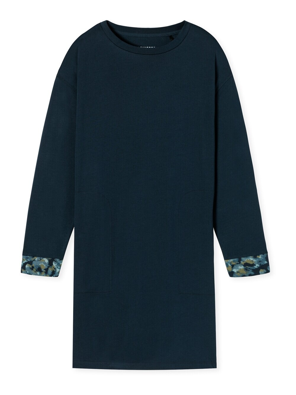 

Пижамная рубашка Schiesser Modern Nightwear, ночной синий