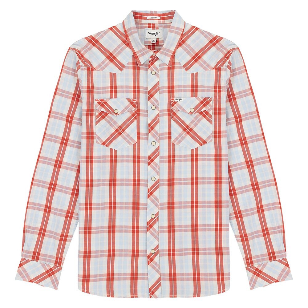 

Рубашка с длинным рукавом Wrangler Western Regular Fit, оранжевый