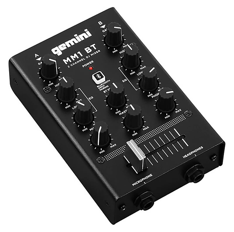 Микшер Gemini MM1BT Analog DJ Mixer with Bluetooth микшерные пульты цифровые gemini mm1bt