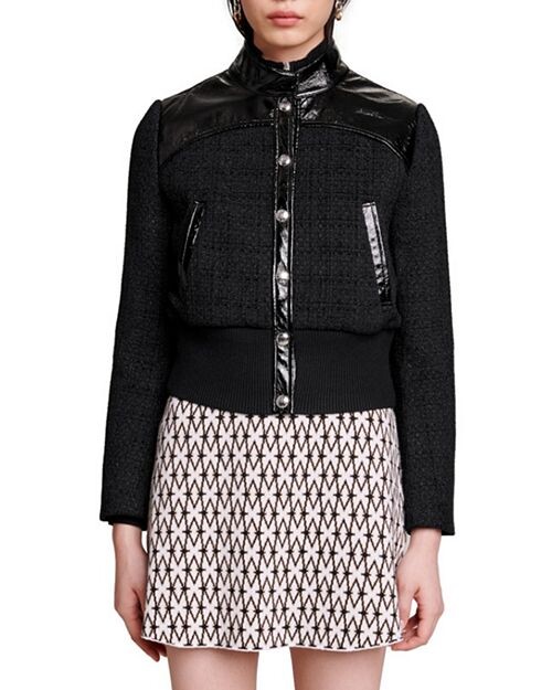 

Твидовый пиджак Blesun Maje, цвет Black