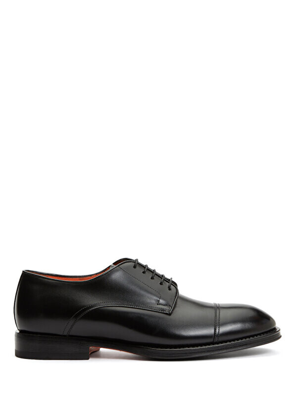 

Черная мужская кожаная обувь Santoni