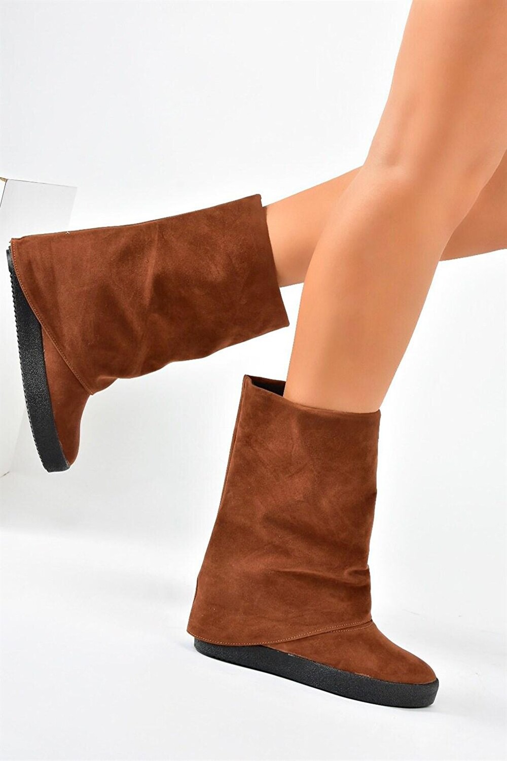 

C437454602 Светло-коричневые женские ботинки Fox Shoes