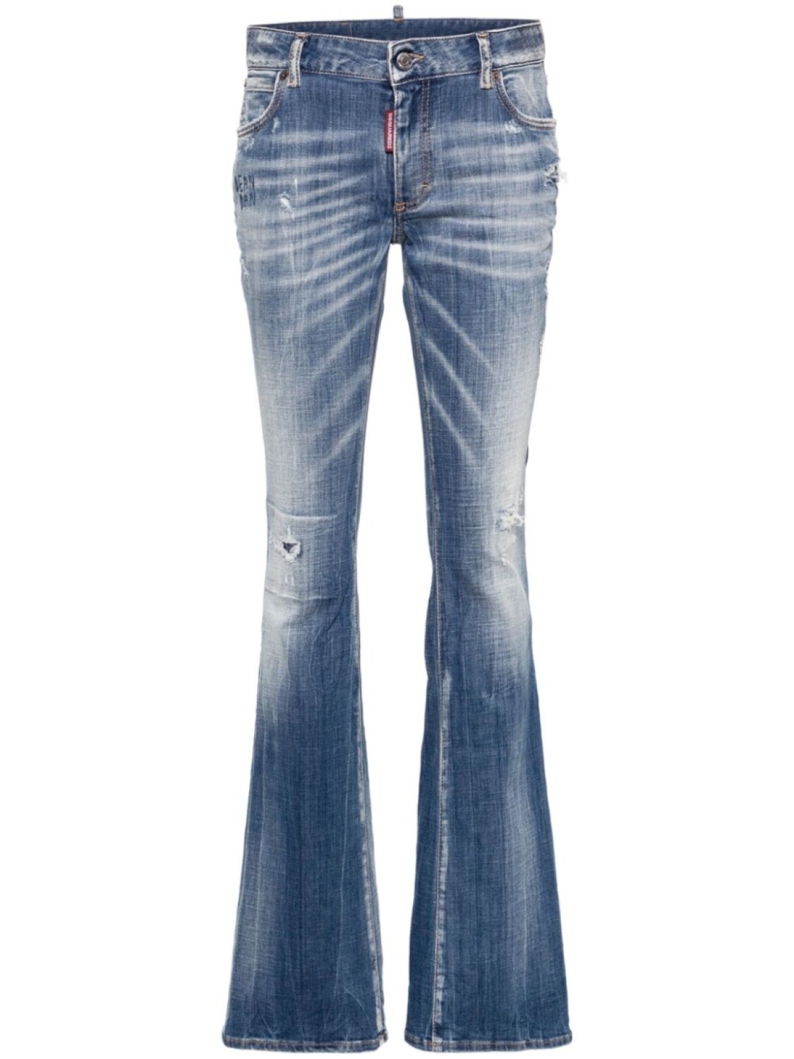

Dsquared2 расклешенные джинсы средней посадки, синий