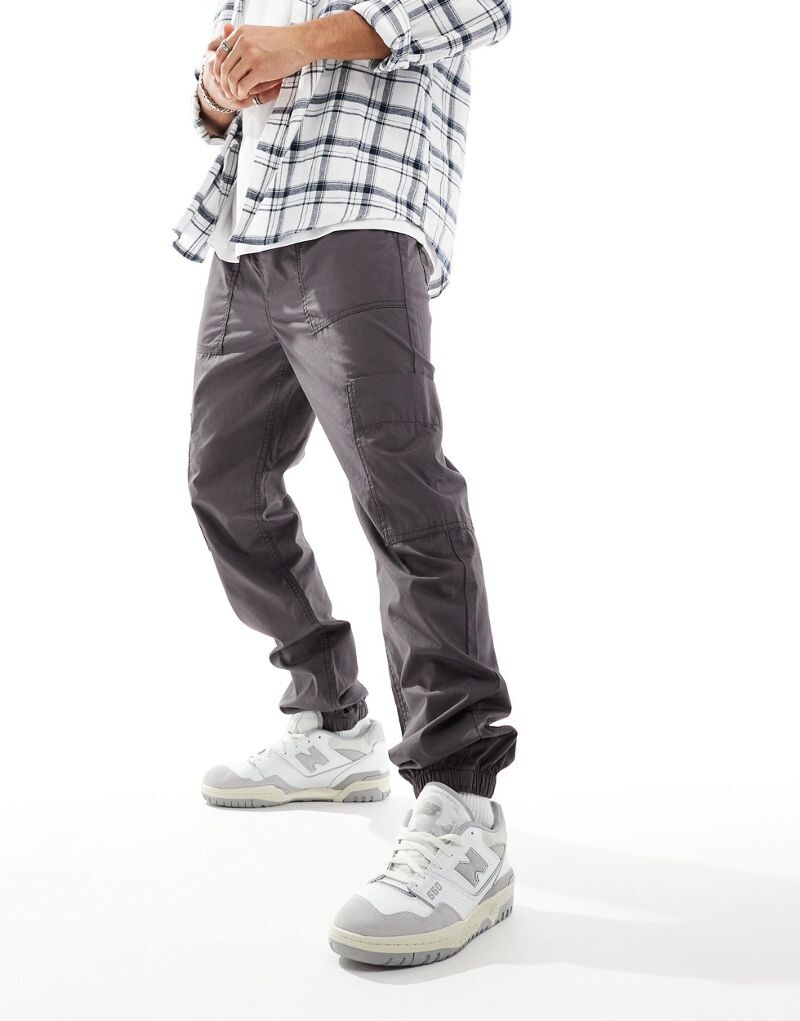 

ASOS DESIGN – графитовые джоггеры-карго без застежек