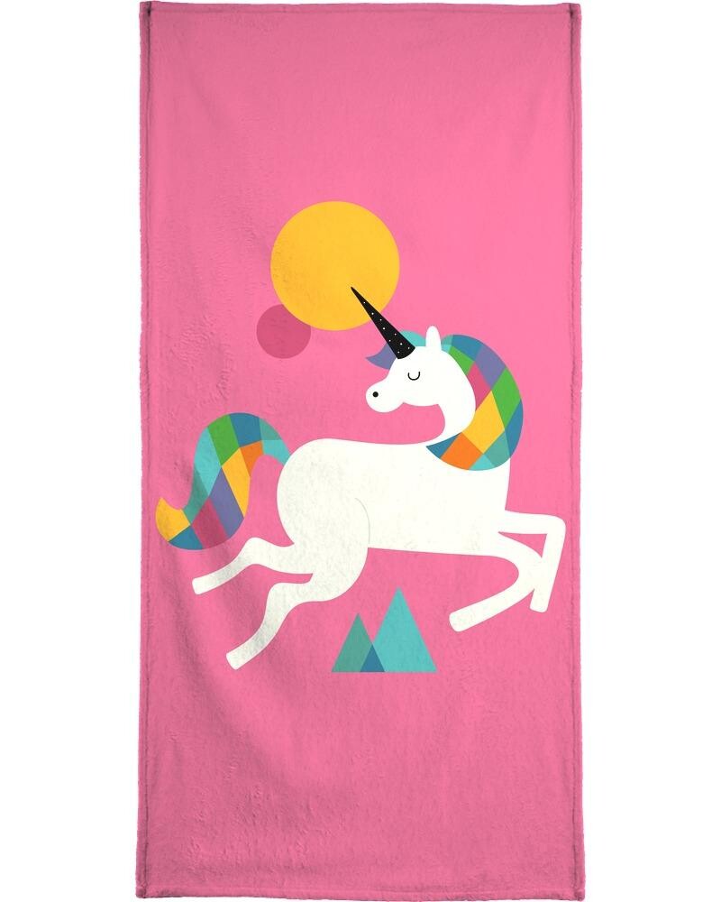 

Полотенце для ванной Juniqe To Be A Unicorn, цвет Bunt & Rosa
