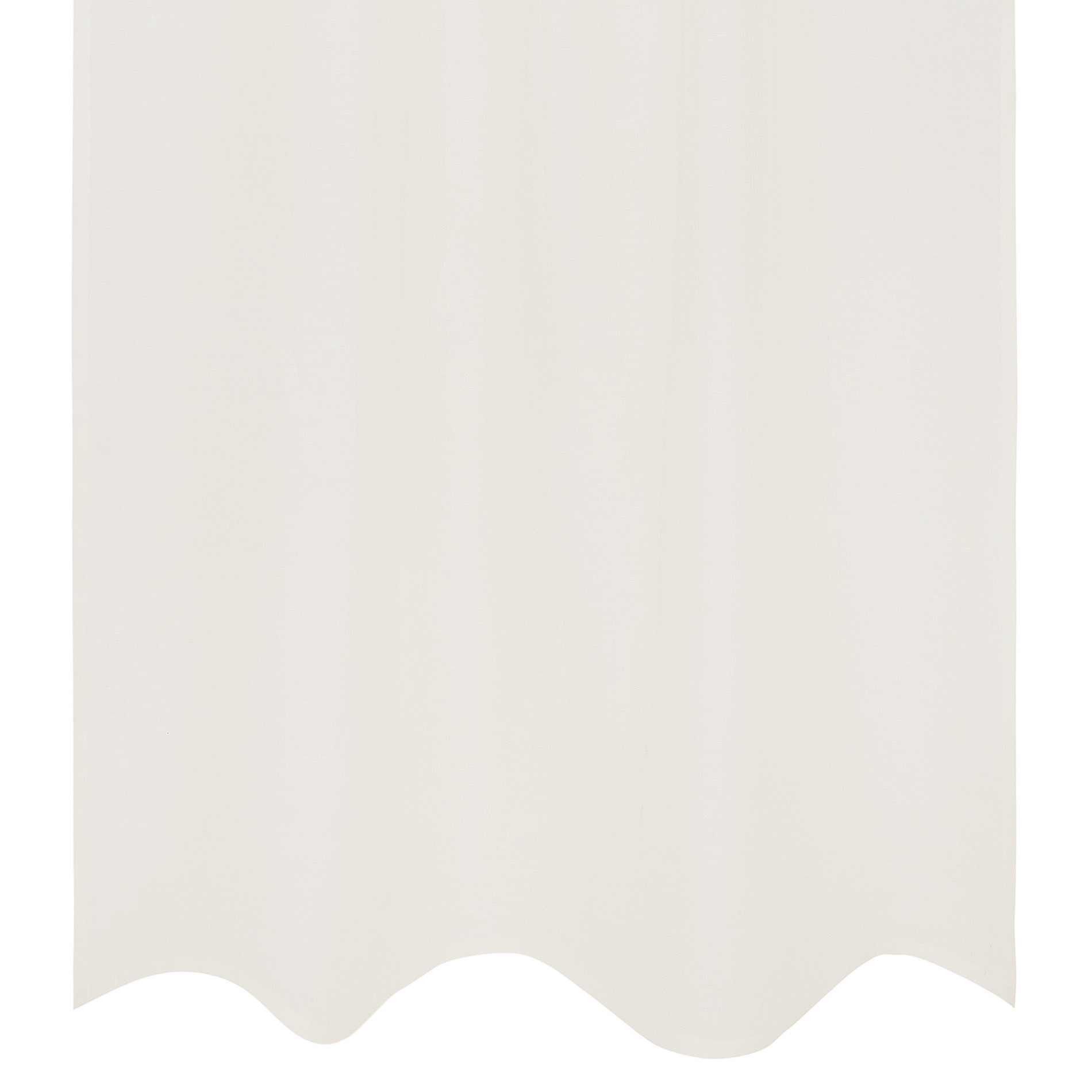 Однотонная занавеска из чистого льна Coincasa, белый