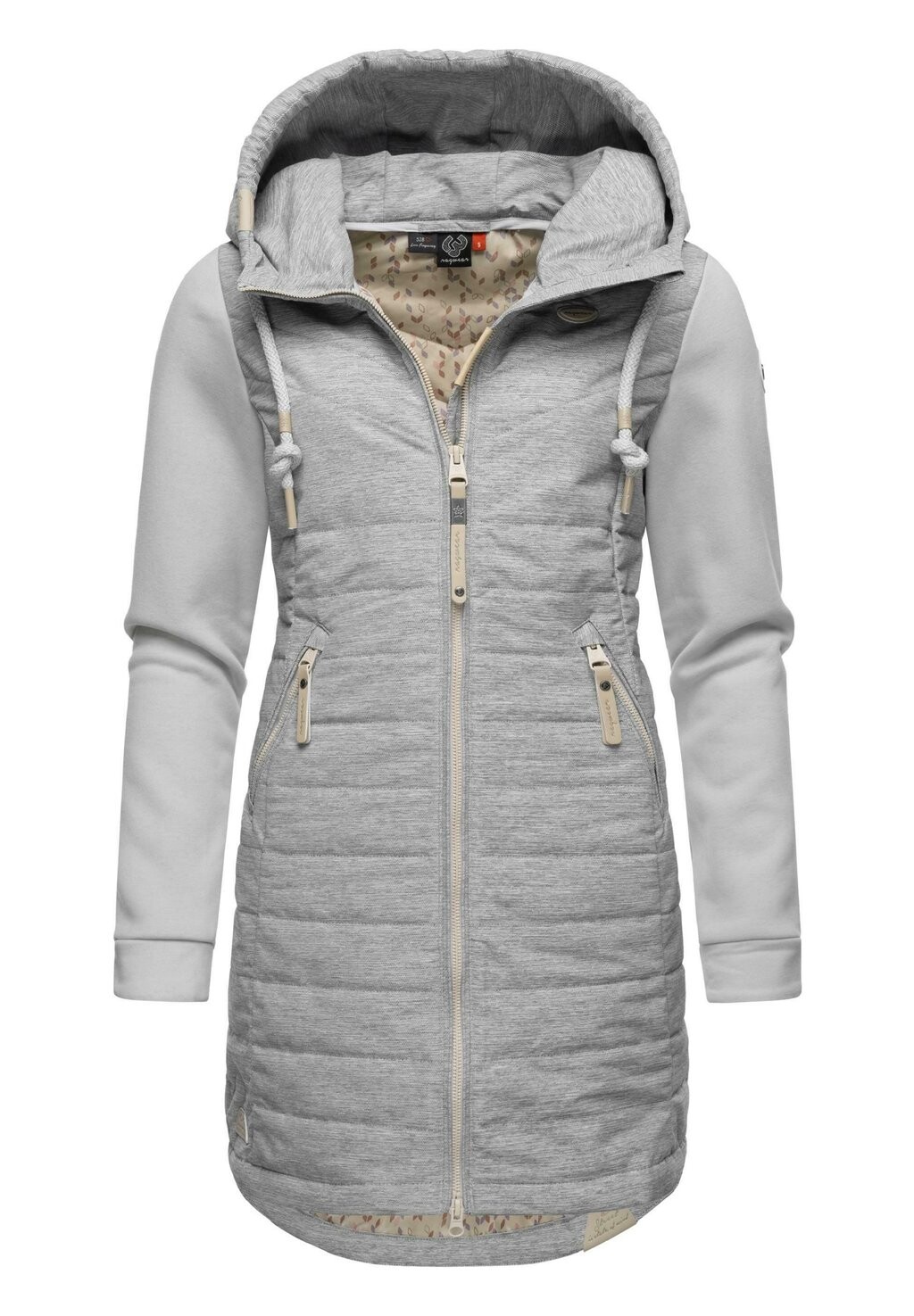 

Зимнее пальто Ragwear, молочный, Серый