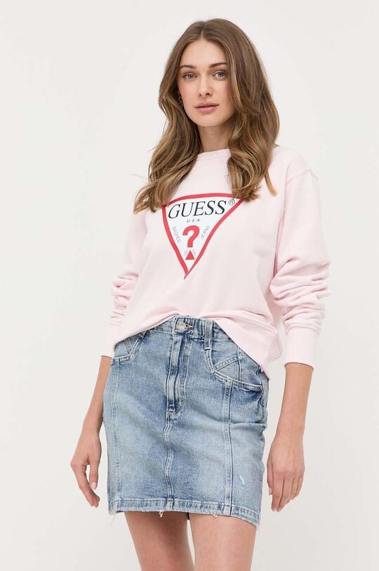 

Угадайте, толстовка Guess, розовый