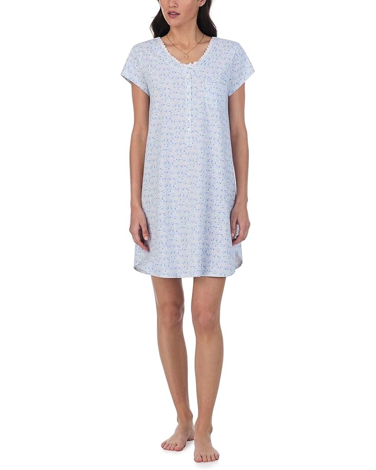 

Ночная рубашка Eileen West Short Sleepshirt, цвет White Multi