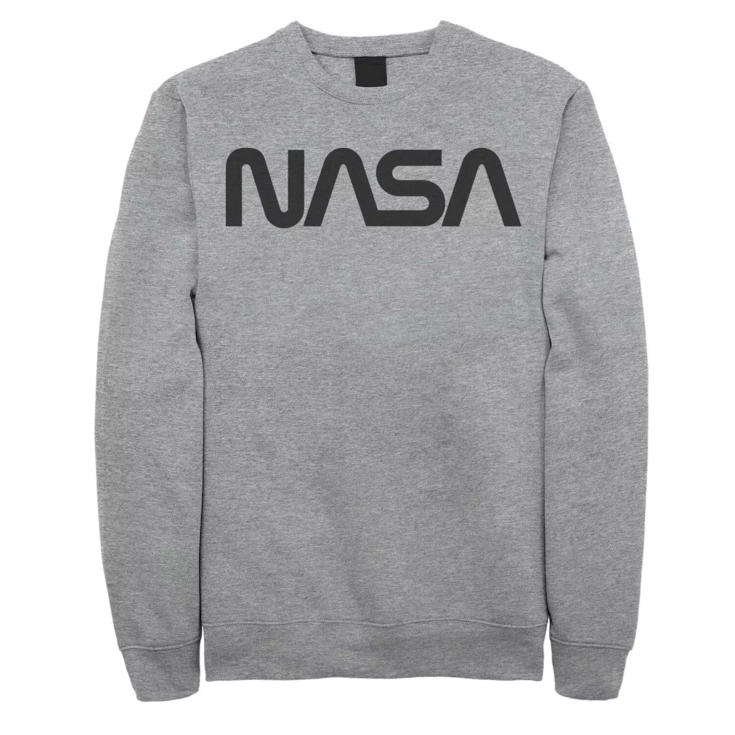 

Мужской флисовый пуловер с простым текстовым логотипом NASA Licensed Character
