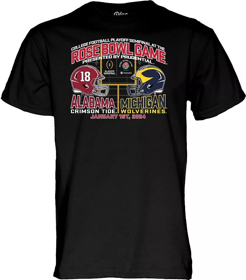 

Blue 84 Adult 2024 Rose Bowl Alabama Crimson Tide vs. Футболка Michigan Wolverines Dueling
