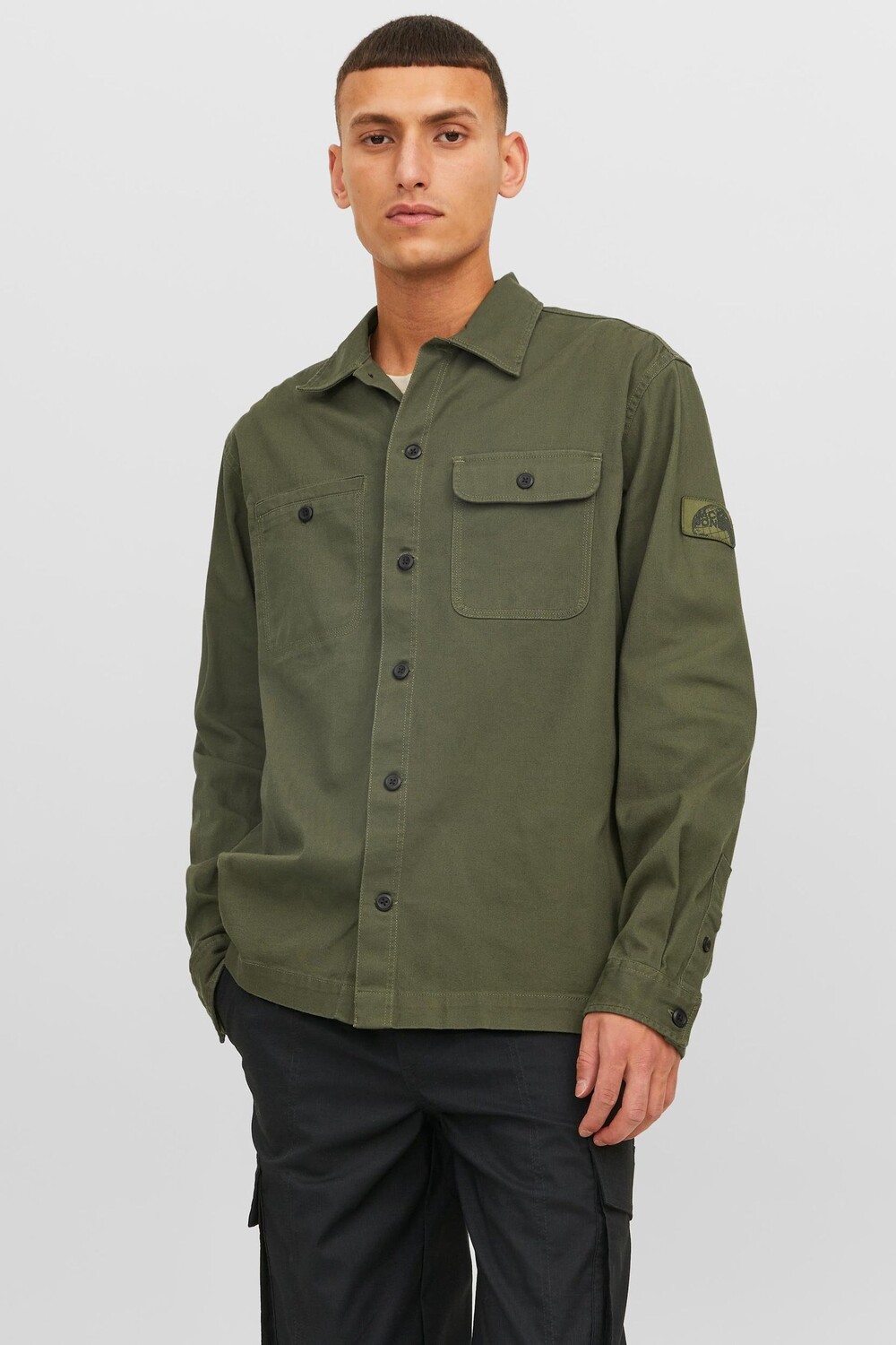 

Элегантная рубашка с карманами Jack & Jones, зеленый