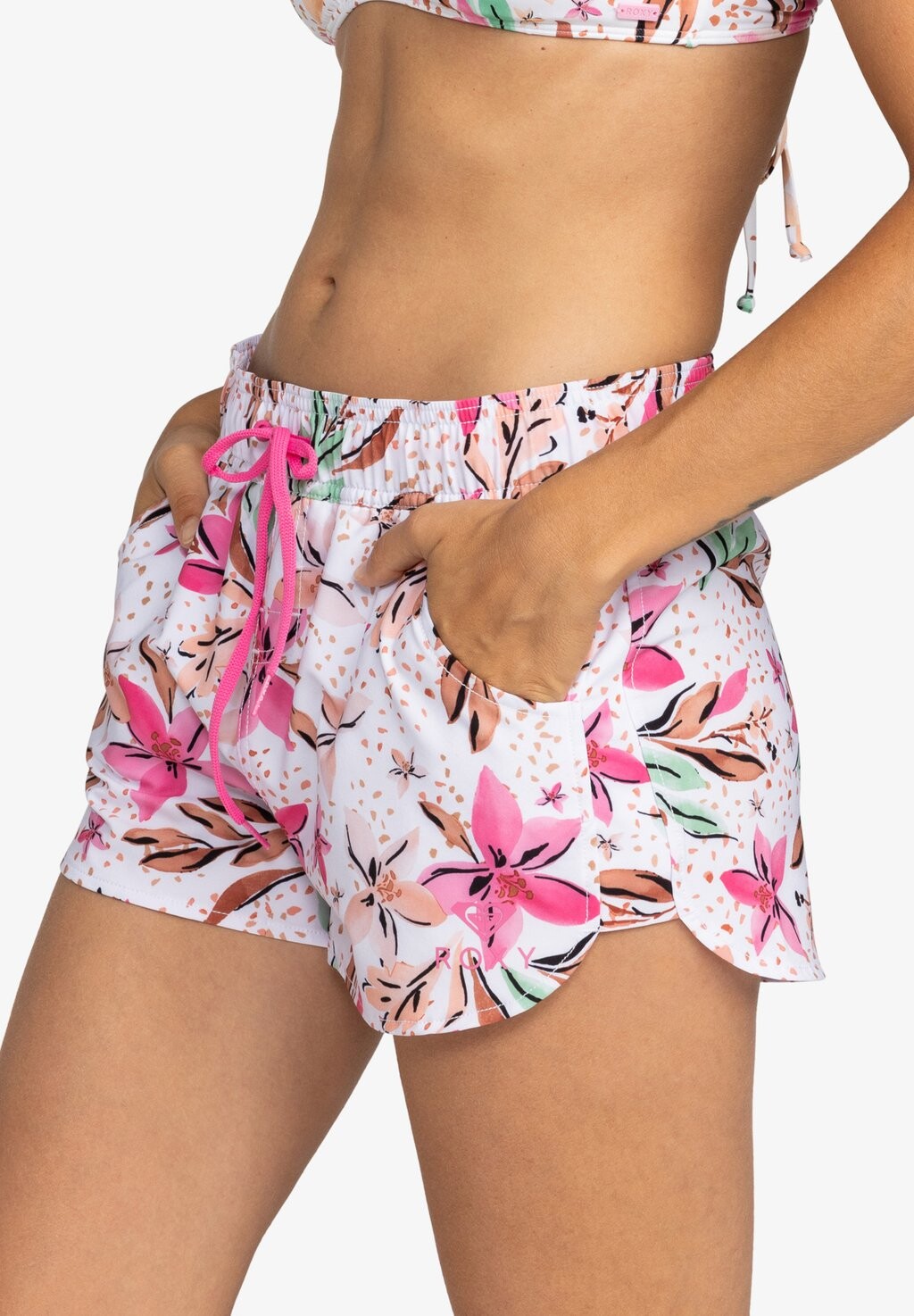 

Плавки WAVE PRINTED Roxy, цвет white happy tropical swim