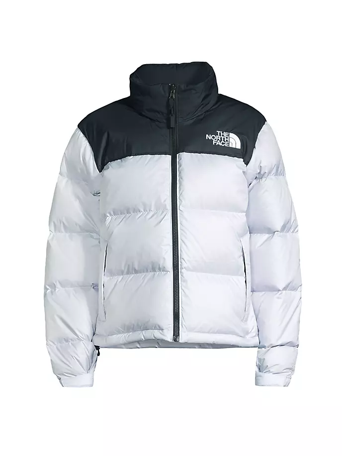 

Пуховик Nuptse в стиле ретро с цветными блоками The North Face, черный