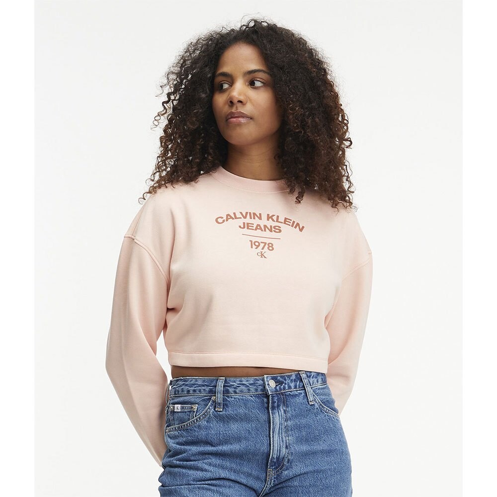

Толстовка Calvin Klein Jeans Varsity Logo, бежевый