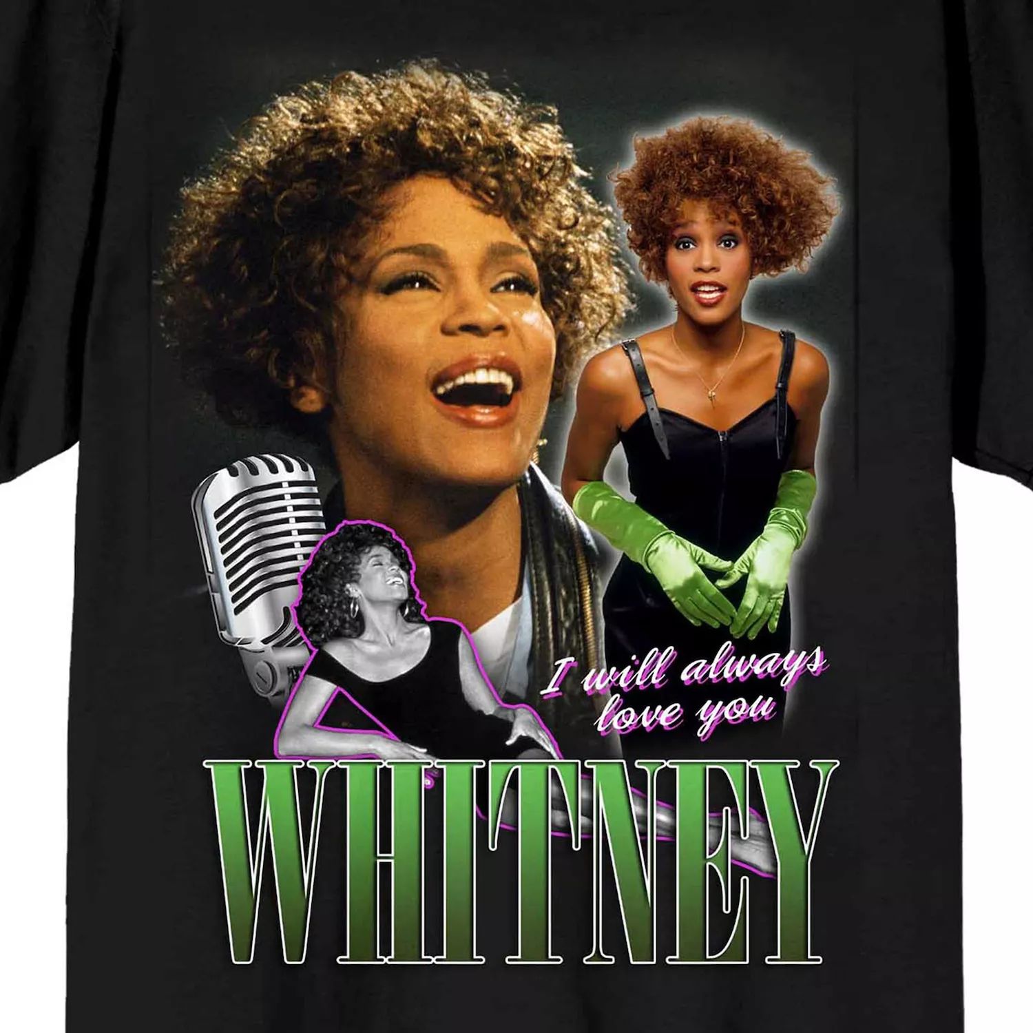 Мужская футболка Whitney Houston I Will Always Love You Licensed Character