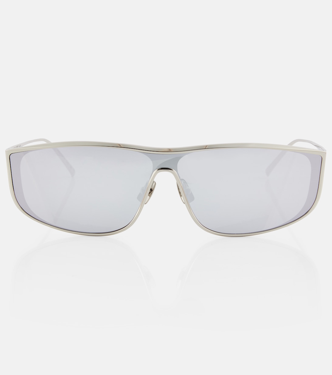 Солнцезащитные очки прямоугольной формы SL 605 Saint Laurent, серебряный