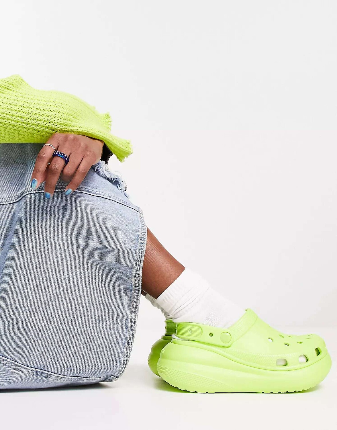 

Классические сабо Crocs цвета "лаймад"