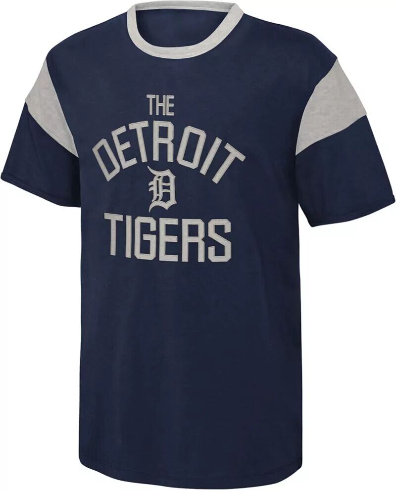 

Outerstuff Одежда команды MLB, молодежная темно-синяя футболка Home Run Detroit Tigers Home Run
