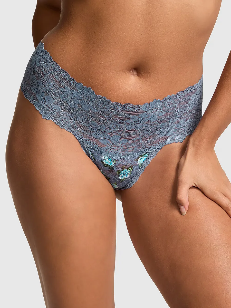 

Трусики-стринги Wink с широкой талией Pink, цвет Dusty Iris Floral Print