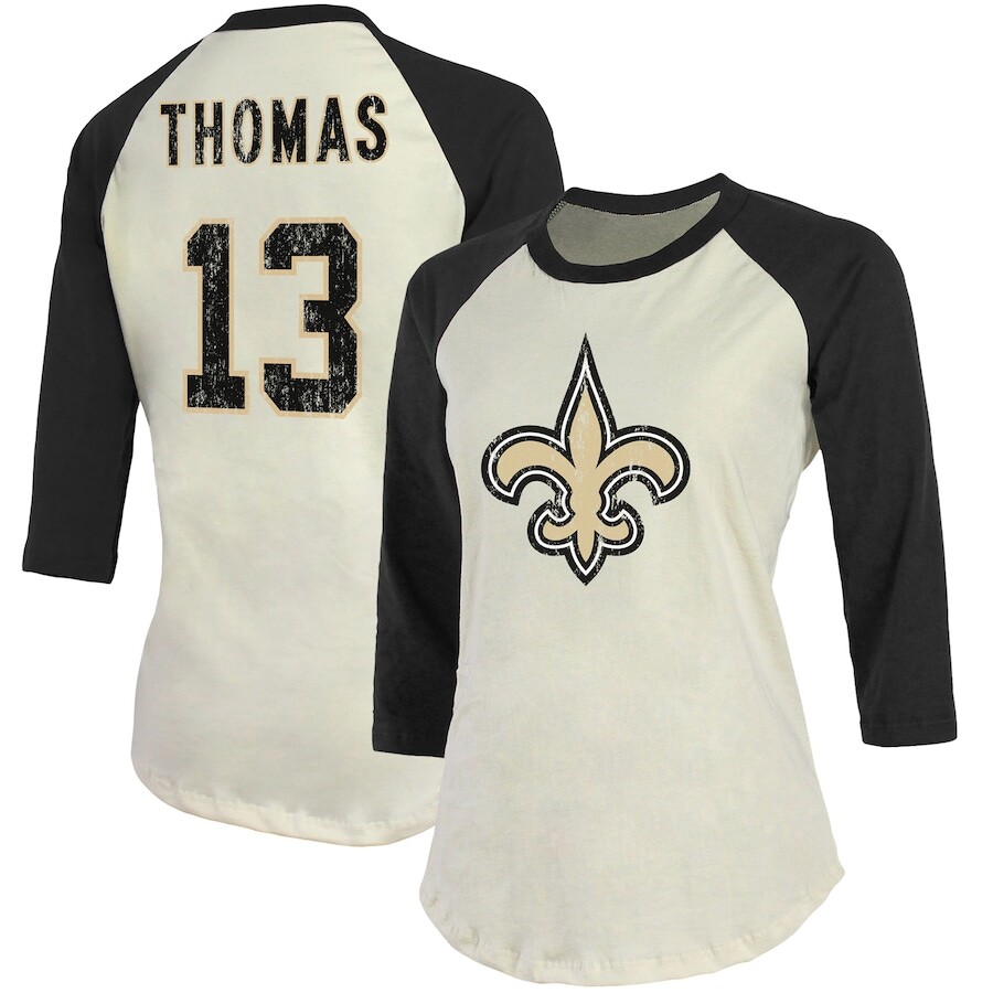 

Футболка с именем и номером Majestic Threads New Orleans Saints, кремовый