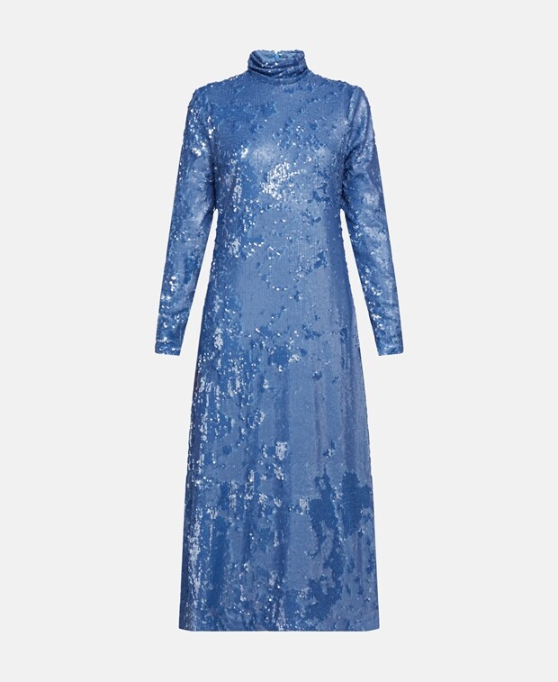 

Платье с блестками bcbgmaxazria, синий