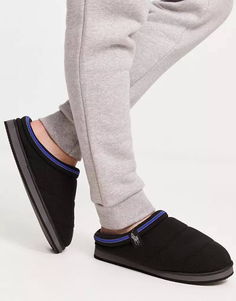 

Черные и синие стеганые тапочки Polo Ralph Lauren Sutton Scuff