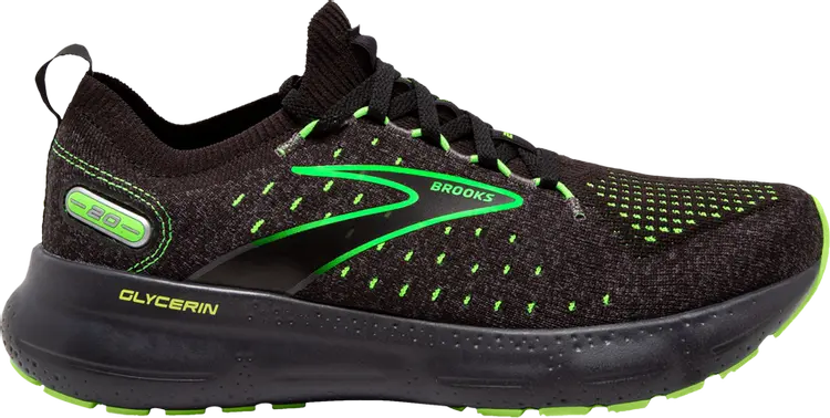 

Кроссовки Glycerin StealthFit 20 'Black Green Gecko', черный