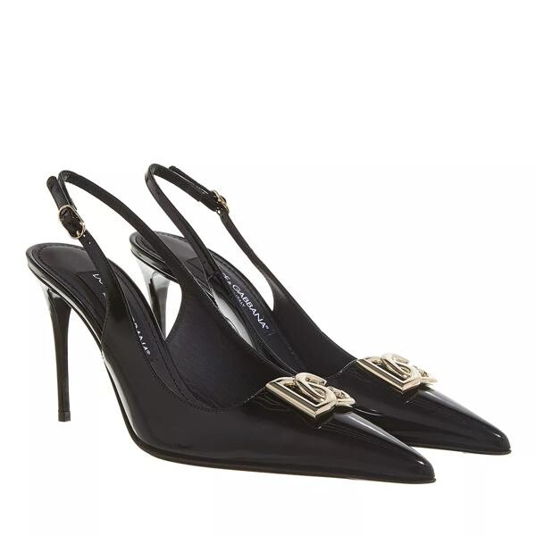

Туфли logo-detailed slingback pumps Dolce&Gabbana, черный