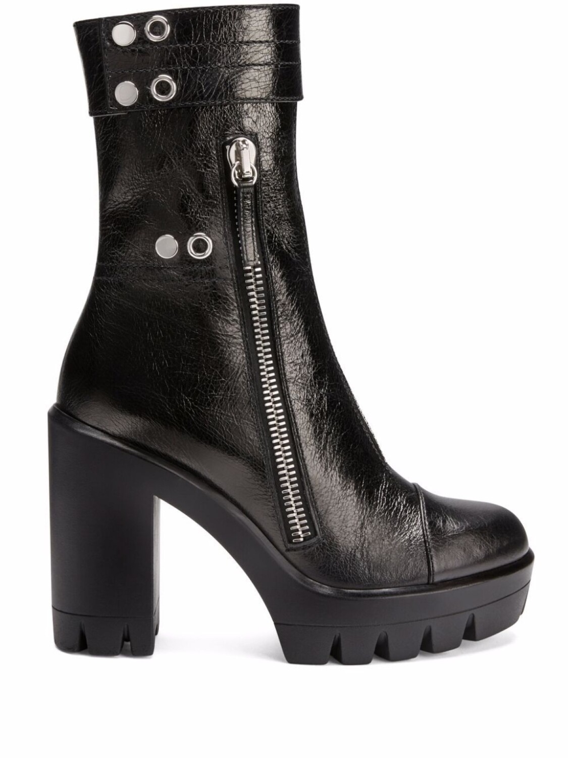 

Giuseppe Zanotti ботинки Kassy на блочном каблуке, черный