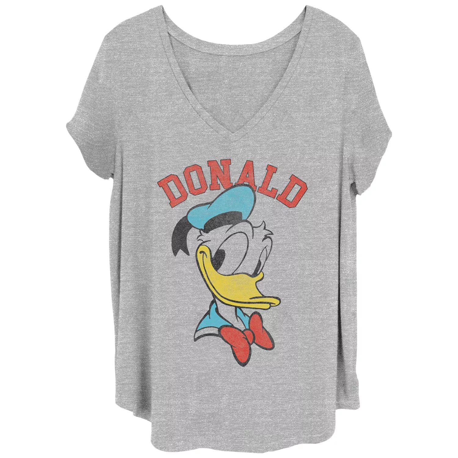 

Детская футболка больших размеров с изображением Happy Big Face Disney's Donald Duck Disney