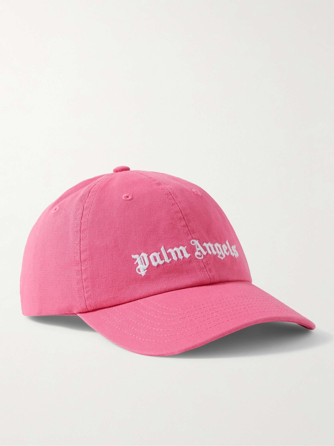 

Бейсболка из хлопкового твила с вышитым логотипом PALM ANGELS, розовый