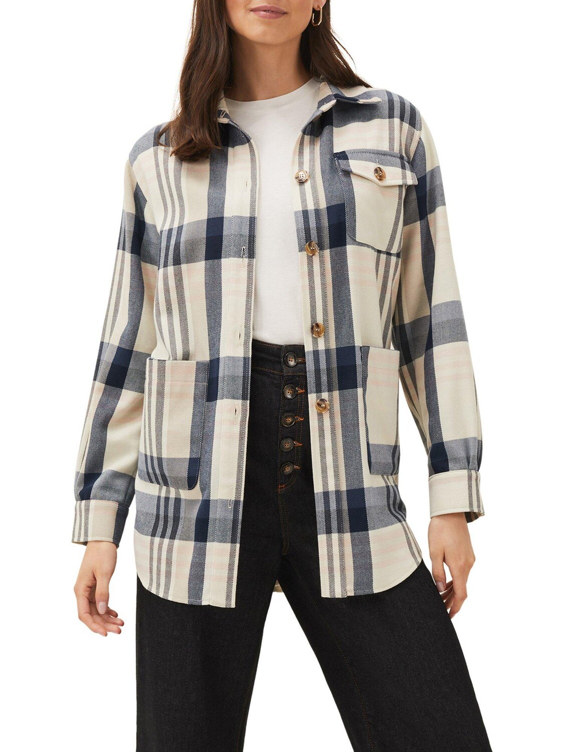 

Шивон Check Shacket Phase Eight, мультиколор