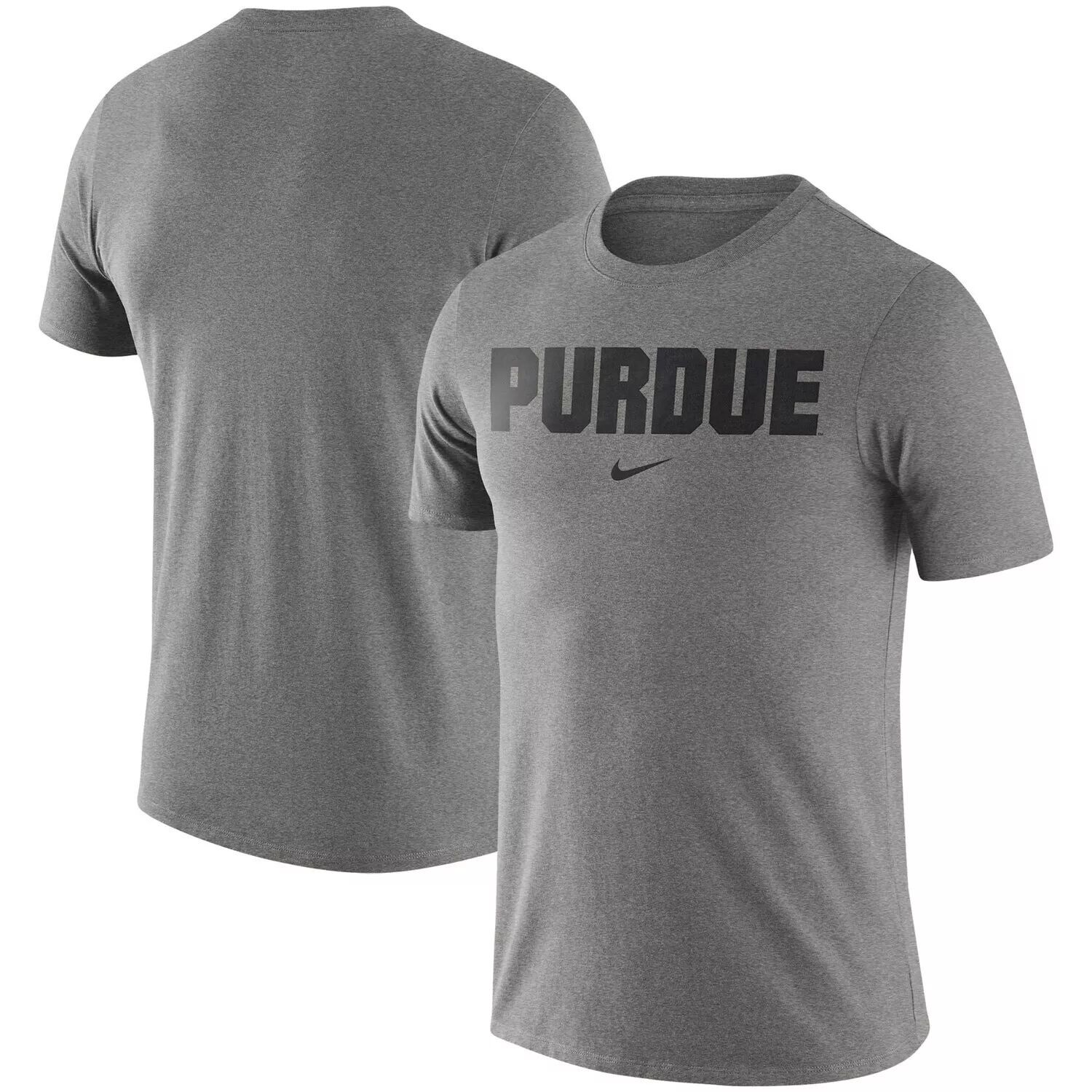 

Мужская серая футболка Purdue Boilermakers Essential с надписью "Heathered" Nike