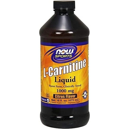 L-карнитин жидкий 1000 мг со вкусом цитрусовых 473 мл, Now Foods цена и фото