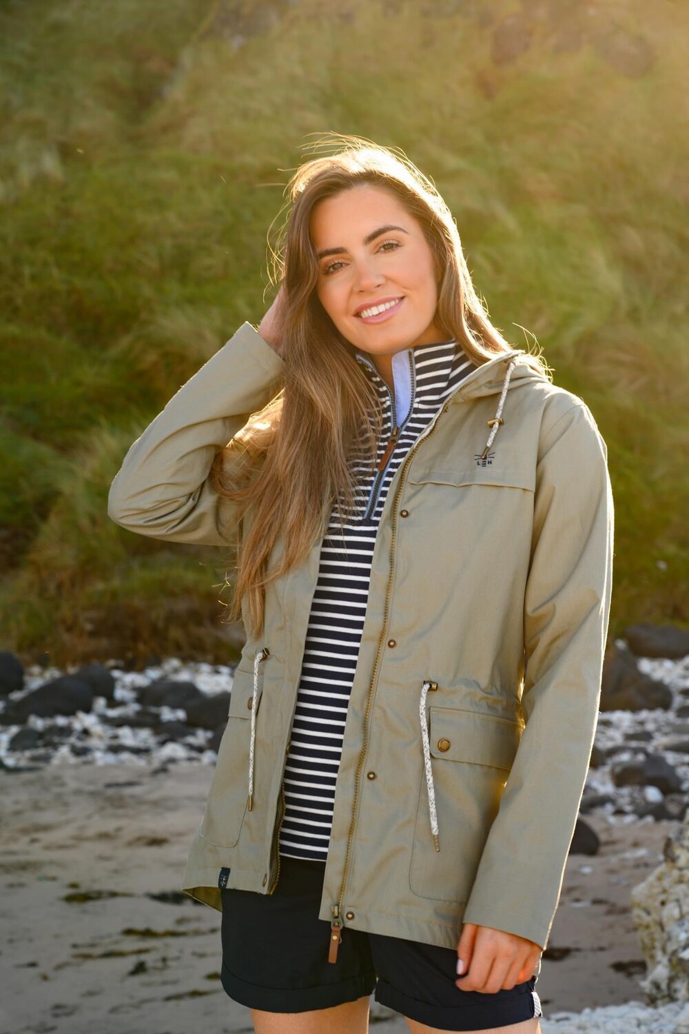 

Водонепроницаемый плащ Alice, весенне-летняя уличная куртка Lighthouse Clothing, хаки