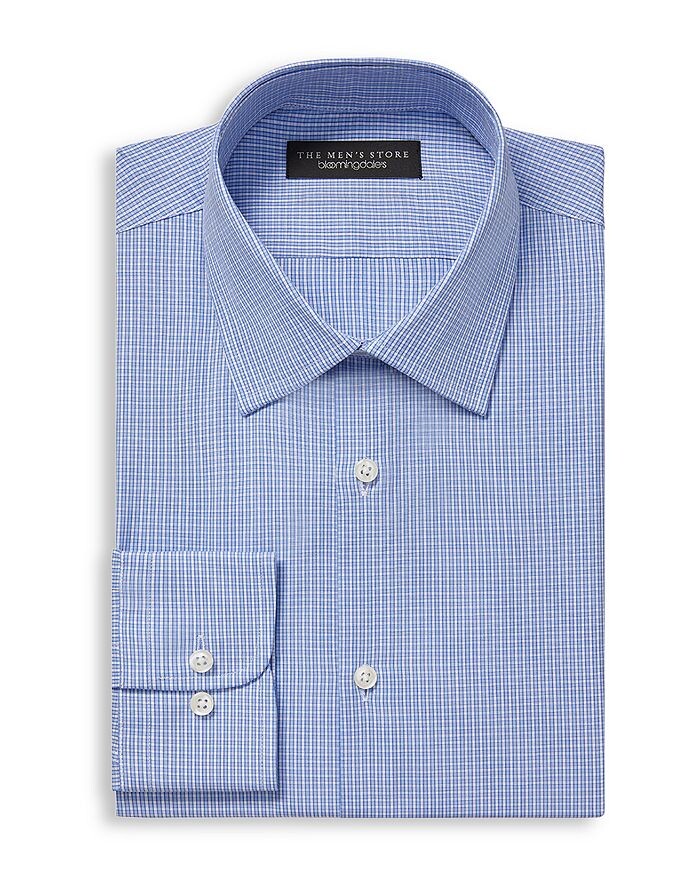 

Классическая рубашка Slim Fit в клетку Micro Check — 100% эксклюзив The Men's Store at Bloomingdale's