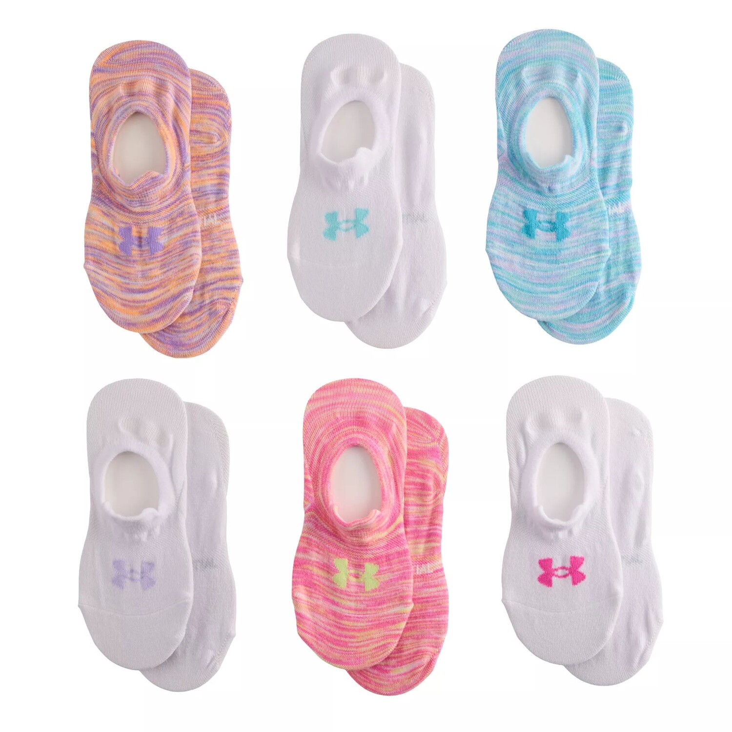 

Набор из 6 носков Essential Ultra Low Tab для девочек Under Armour Under Armour