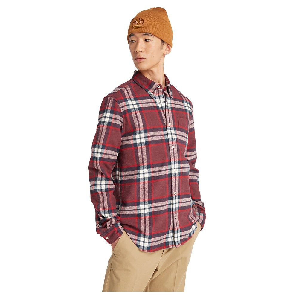 

Рубашка с длинным рукавом Timberland Heavy Flannel Plaid, красный
