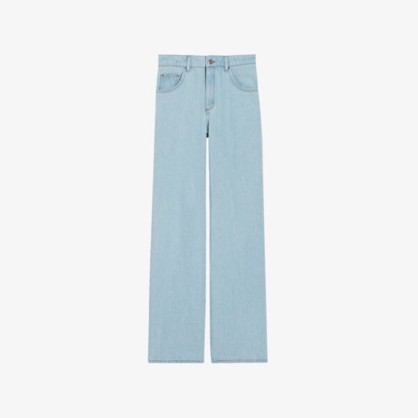 

Широкие джинсы Platan со средней посадкой Claudie Pierlot, цвет denim - jean