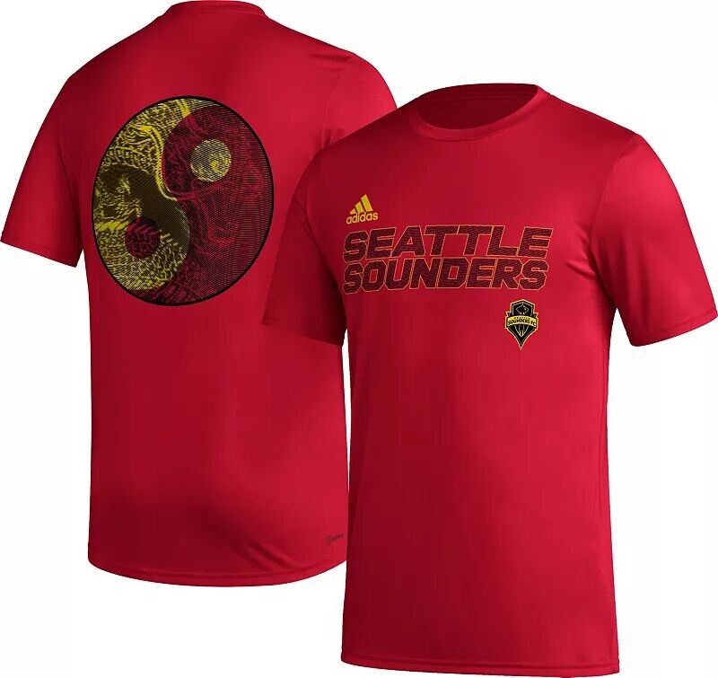 

Красная футболка Adidas Seattle Sounders 2023 Creator