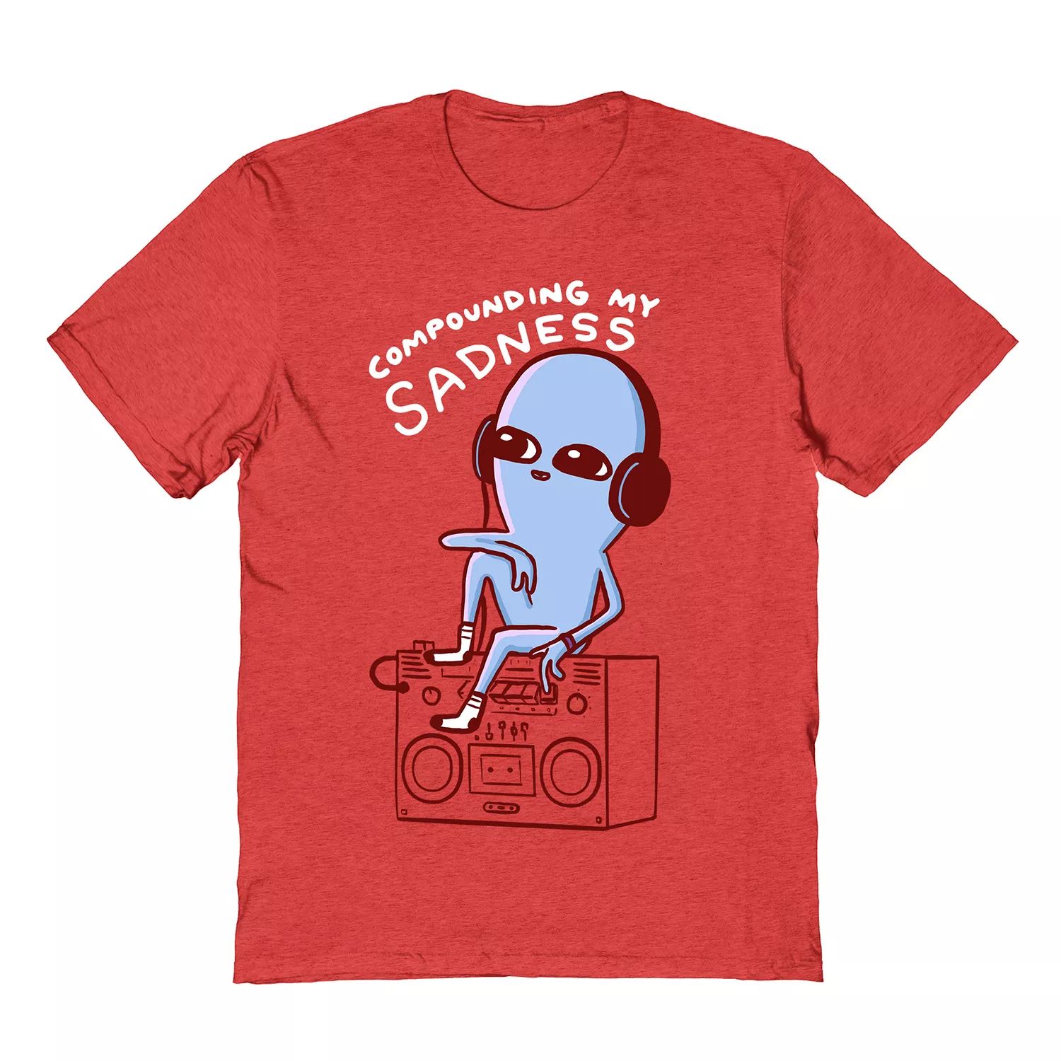 pyle nathan w strange planet the sneaking hiding vibrating creature Мужская футболка Strange Planet от Nathan Pyle Compounding Sadness COLAB89 by Threadless