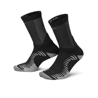 

Носки Nike Dri-FIT Trail Running Crew, цвет Black/Black/Anthracite/Anthracite