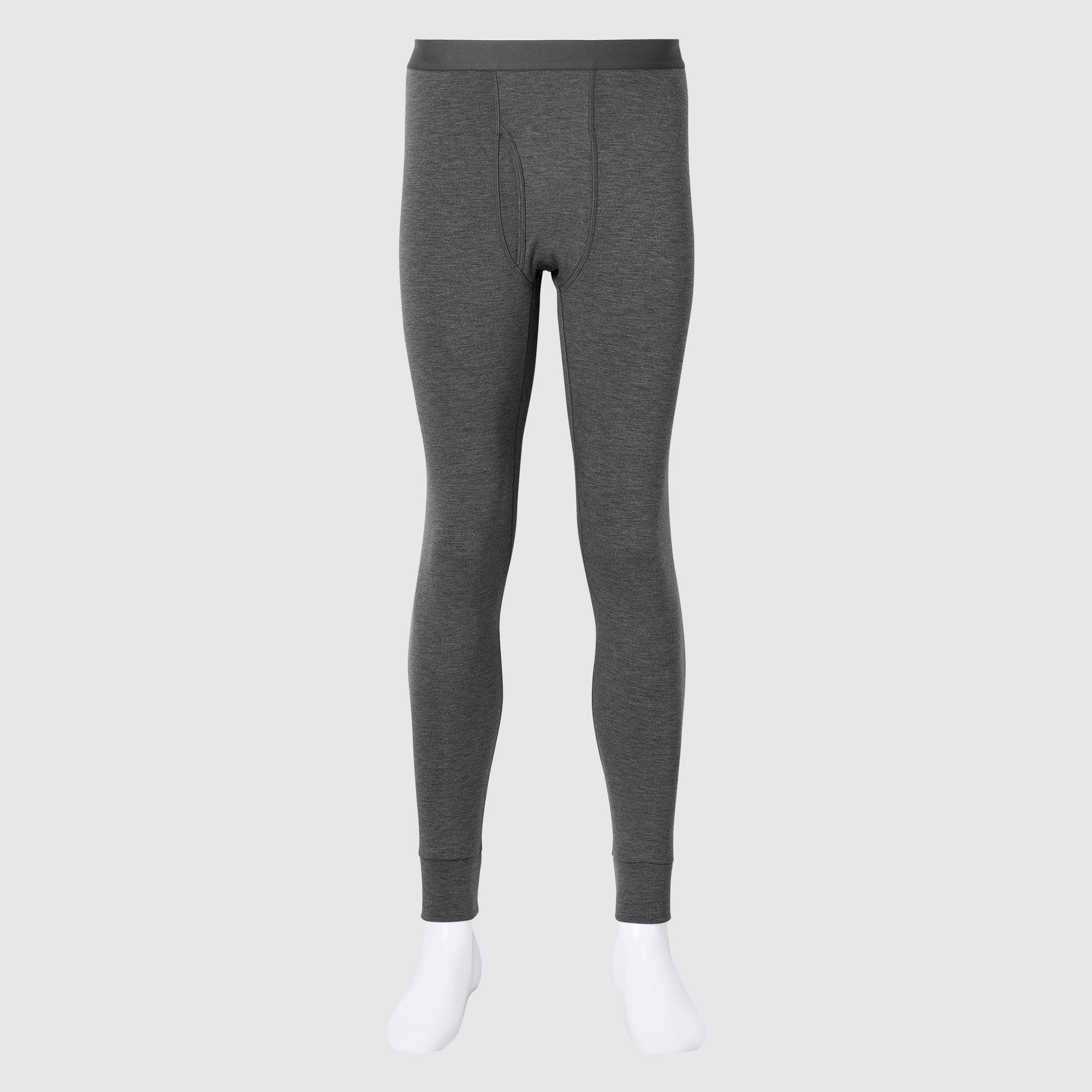 Термобелье Uniqlo Heattech Ultra Warm, темно - серый брюки uniqlo heattech warm lined trousers short темно синий