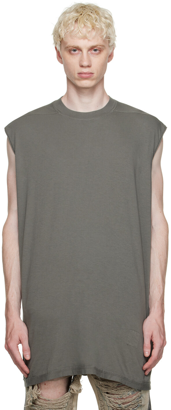 

Серая футболка из брезента Rick Owens DRKSHDW, Серый