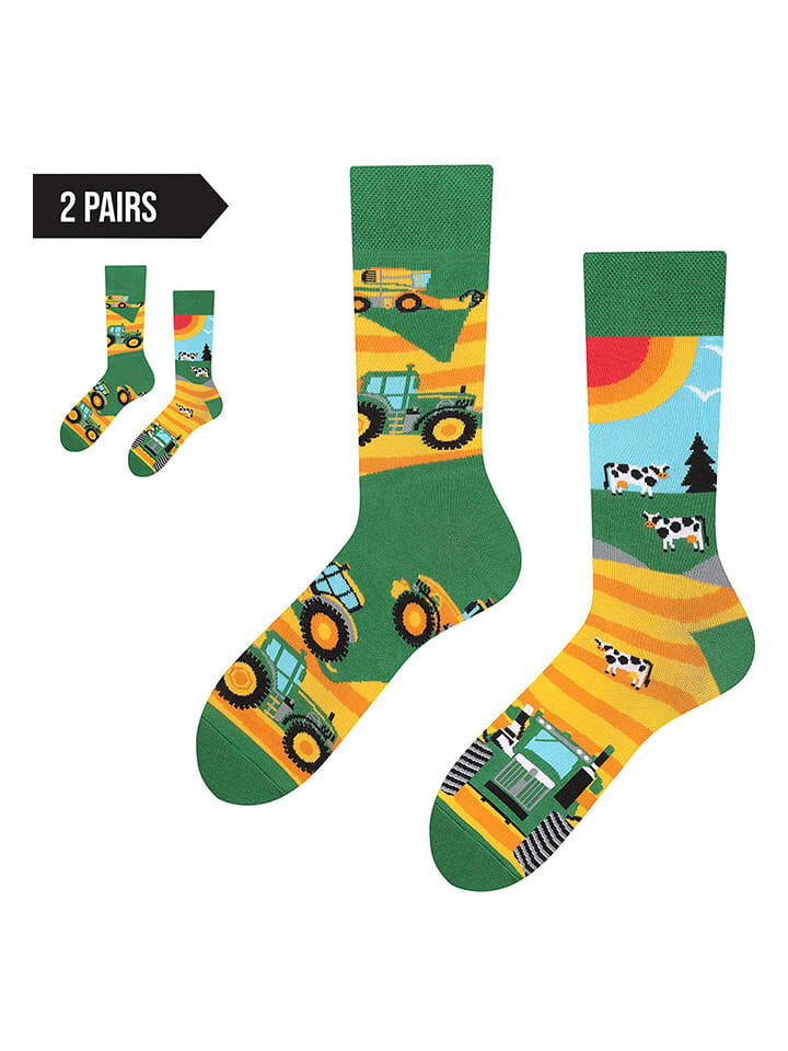 

Носки TODO SOCKS 2er Set, цвет gelb/grün
