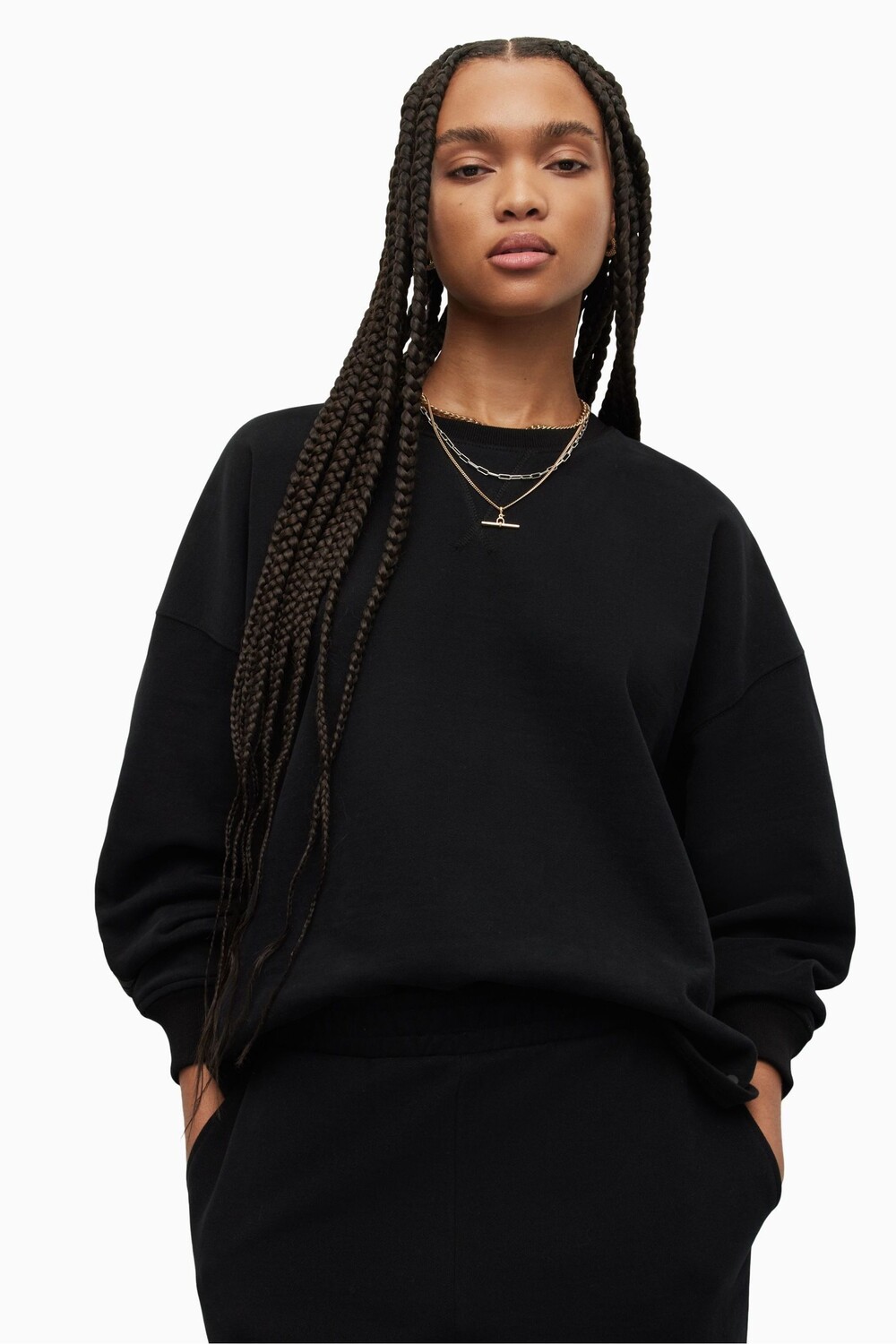 

AllSaints Queti черная толстовка All Saints, черный