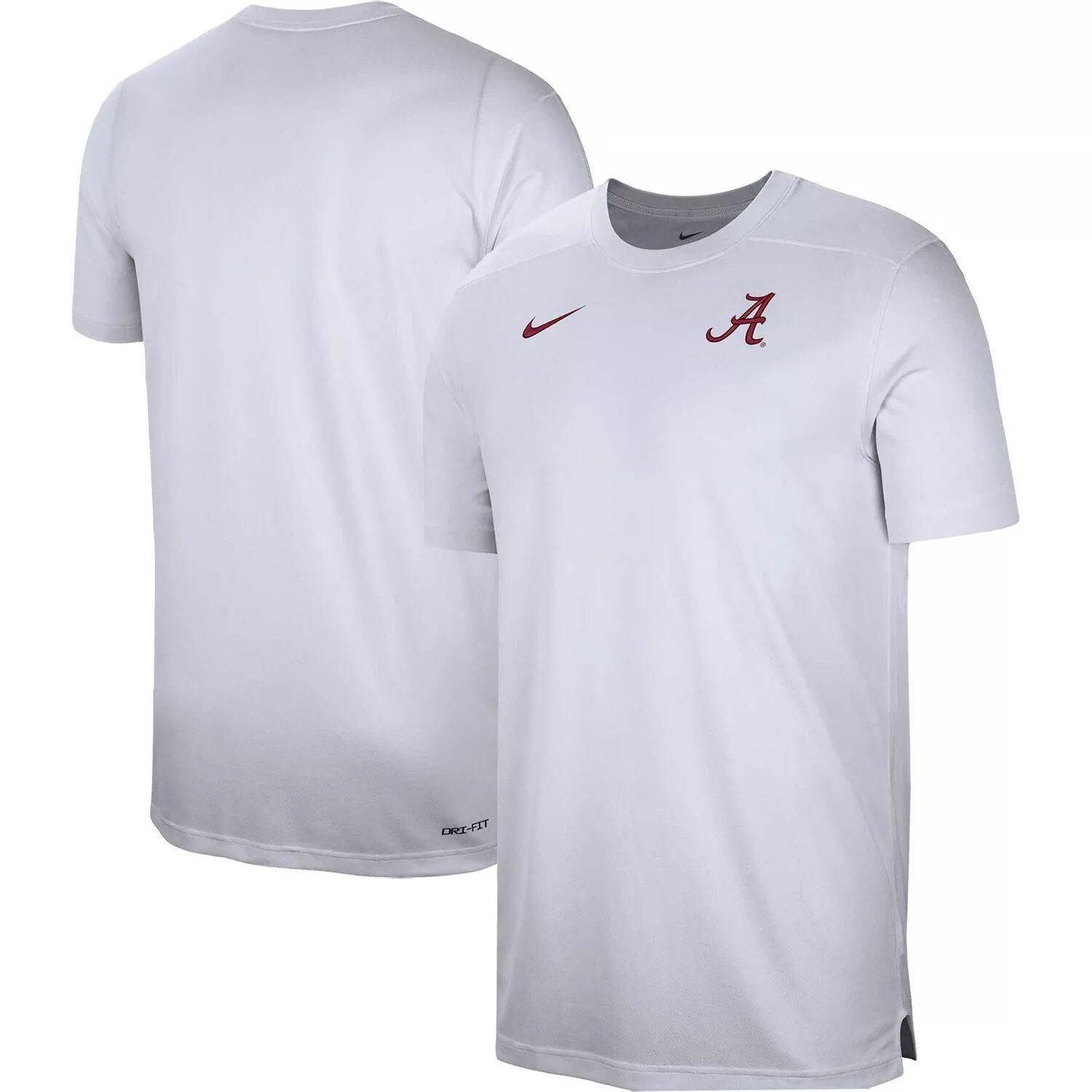 

Мужская белая футболка Alabama Crimson Tide Sideline Coach Performance Top Nike